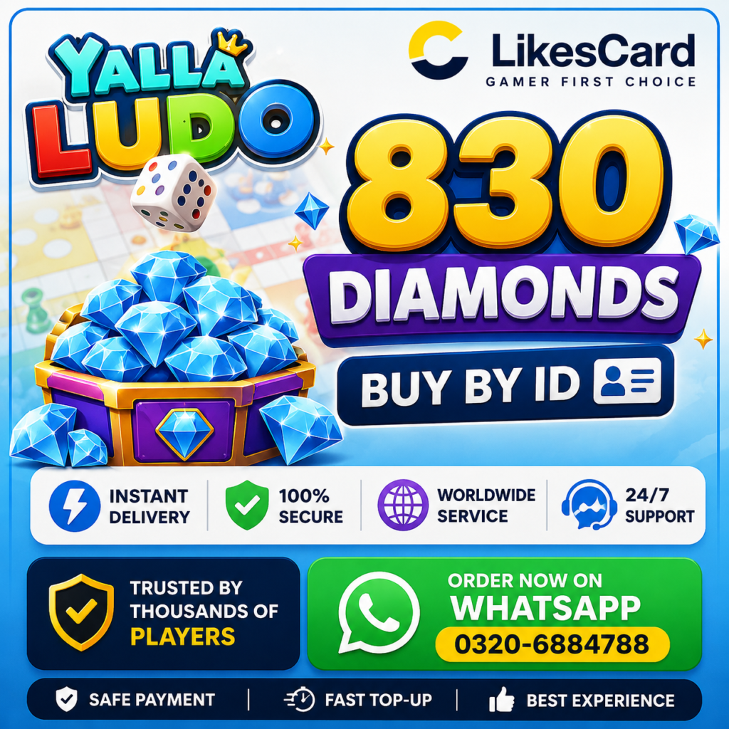 Buy 830 Yalla Ludo Diamonds