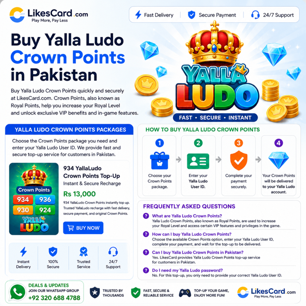 Buy Yalla Ludo Crown Points